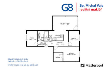 Prodej bytu 4+kk v osobním vlastnictví 79 m², Žatec