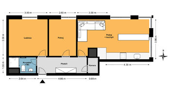 Pronájem bytu 3+kk v osobním vlastnictví 70 m², Praha 8 - Libeň