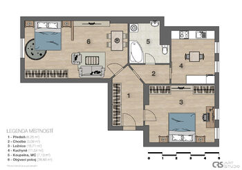 Prodej bytu 2+1 v osobním vlastnictví 76 m², Karlovy Vary