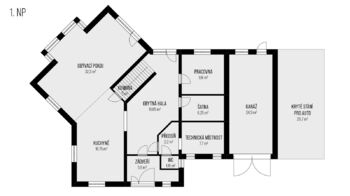 Prodej elegantní vily s útulnou zahradou v klidné lokalitě 298 m2, pozemek 816 m2, Dolečky I, Zlín-Štípa - Prodej domu 298 m², Zlín