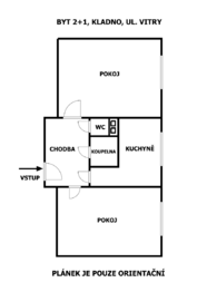 Prodej bytu 2+1 v osobním vlastnictví 56 m², Kladno