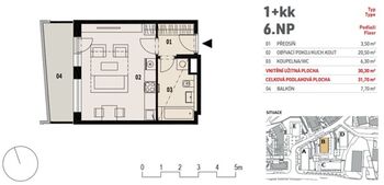 Pronájem bytu 1+kk v osobním vlastnictví 32 m², Praha 3 - Žižkov