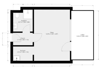 Prodej bytu 1+kk v osobním vlastnictví 26 m², Janov nad Nisou