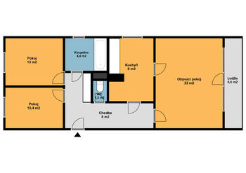 Prodej bytu 3+1 v osobním vlastnictví 80 m², Český Brod