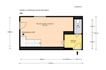 Prodej bytu 3+kk v osobním vlastnictví 81 m², Polerady