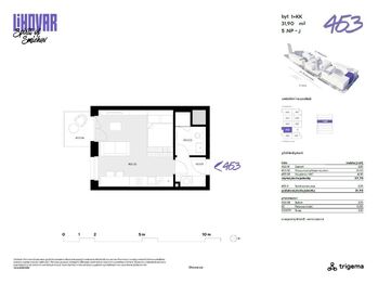 Pronájem bytu 1+kk v osobním vlastnictví 32 m², Praha 5 - Smíchov