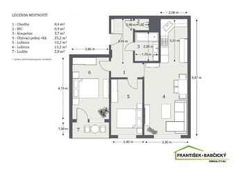 Prodej bytu 3+kk v osobním vlastnictví 63 m², Praha 10 - Petrovice