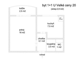 Prodej bytu 1+1 v osobním vlastnictví 33 m², Brno