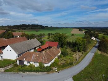 snímek z dronu 2 - Prodej domu 80 m², Horní Heřmanice