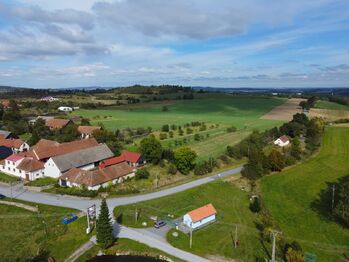 snímek z dronu - Prodej domu 80 m², Horní Heřmanice 