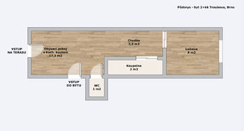 Prodej bytu 2+kk v osobním vlastnictví 36 m², Brno