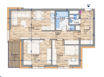 Prodej bytu 3+kk v osobním vlastnictví 72 m², Zlín