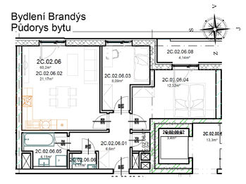 Prodej bytu 3+kk v osobním vlastnictví 67 m², Brandýs nad Labem-Stará Boleslav