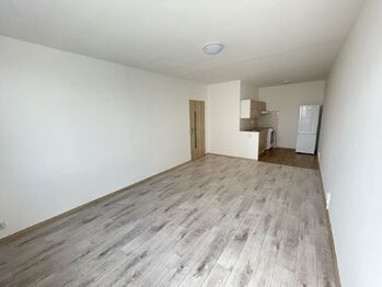 obývací pokoj s kuchyňským koutem - Pronájem bytu 2+kk v družstevním vlastnictví 43 m², Kolín