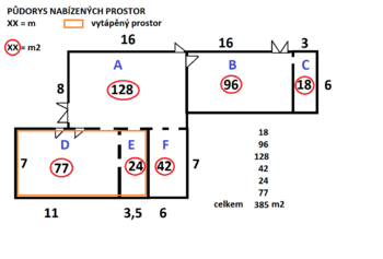 Pronájem obchodních prostor 271 m², Louny