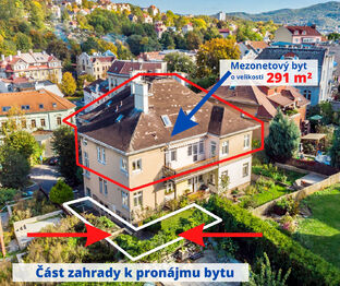 Pronájem bytu 6 a více v osobním vlastnictví 291 m², Ústí nad Labem