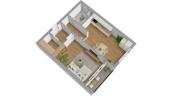 Pronájem bytu 2+kk v osobním vlastnictví 47 m², Hradec Králové