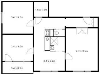 Pronájem bytu 3+1 v osobním vlastnictví 73 m², Žatec