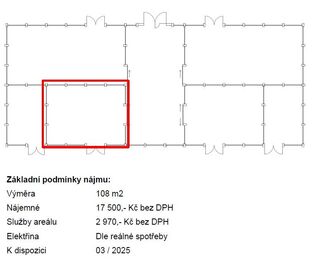 Pronájem skladovacích prostor 108 m², Praha 9 - Horní Počernice