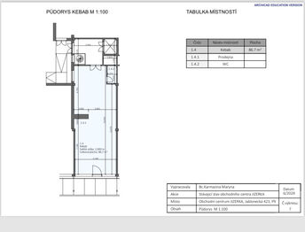 Pronájem obchodních prostor 87 m², Praha 9 - Střížkov