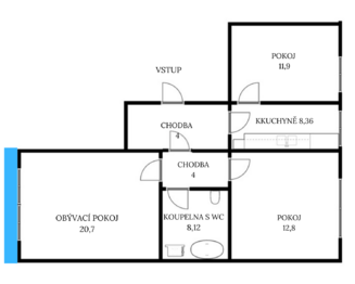 Prodej bytu 3+1 v družstevním vlastnictví 75 m², Teplice