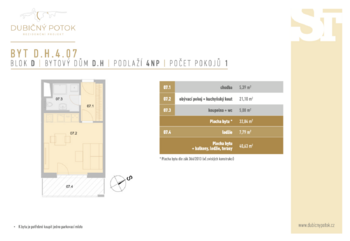 Prodej bytu 1+kk v osobním vlastnictví 33 m², České Budějovice