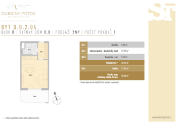 Prodej bytu 2+kk v osobním vlastnictví 39 m², České Budějovice