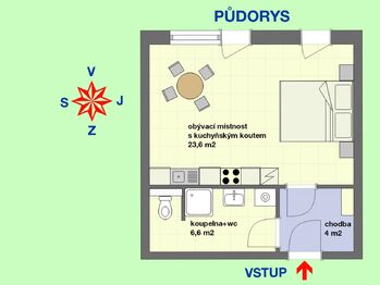 Pronájem bytu 1+kk v osobním vlastnictví 35 m², Brno