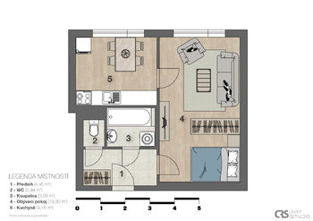 Prodej bytu 1+1 v osobním vlastnictví 43 m², Mladá Boleslav