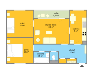 Pronájem bytu 3+1 v osobním vlastnictví 77 m², Brno