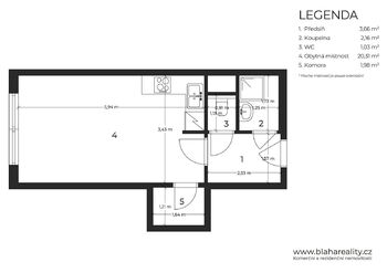 Prodej bytu 1+kk v osobním vlastnictví 30 m², Praha 5 - Hlubočepy