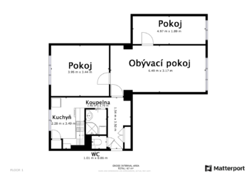 Prodej bytu 3+1 v osobním vlastnictví 66 m², Klášterec nad Ohří