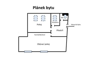 Pronájem bytu 2+kk v osobním vlastnictví 56 m², Praha 5 - Zličín