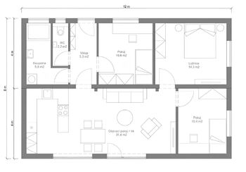 Dům 4+kk, Hustopeče - Prodej domu 81 m², Hustopeče