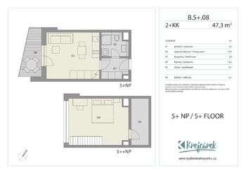 Prodej bytu 2+kk v osobním vlastnictví 47 m², Praha 9 - Libeň