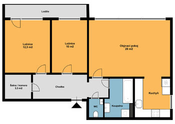 Pronájem bytu 3+1 v osobním vlastnictví 73 m², Praha 3 - Žižkov