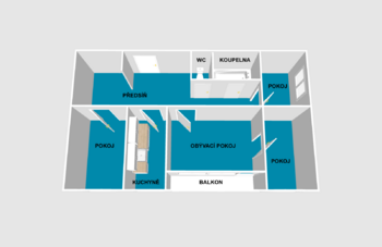 Prodej bytu 4+1 v družstevním vlastnictví 101 m², Teplice