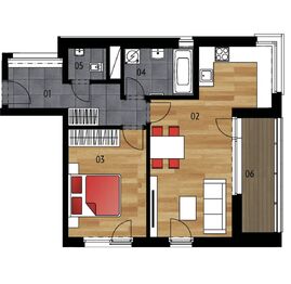 Pronájem bytu 2+kk v osobním vlastnictví 59 m², Praha 5 - Jinonice