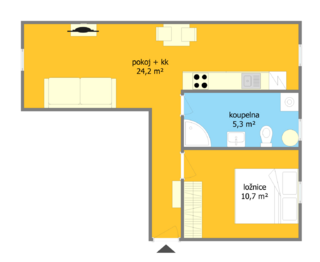 Pronájem bytu 2+kk v osobním vlastnictví 41 m², Brno