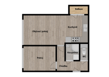 Prodej bytu 2+kk v osobním vlastnictví 43 m², Ostrava