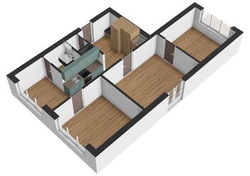 Plánek bytu  - Pronájem bytu 3+1 v osobním vlastnictví 65 m², Sezimovo Ústí