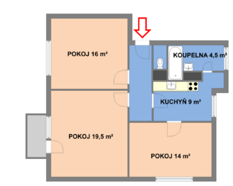 Prodej bytu 3+1 v osobním vlastnictví 73 m², Brno