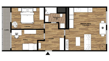 Pronájem bytu 3+kk v osobním vlastnictví 71 m², Louny