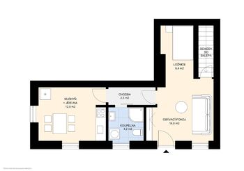 Prodej bytu 1+1 v osobním vlastnictví 85 m², Janův Důl