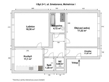 Prodej bytu 2+1 v osobním vlastnictví 62 m², Mohelnice