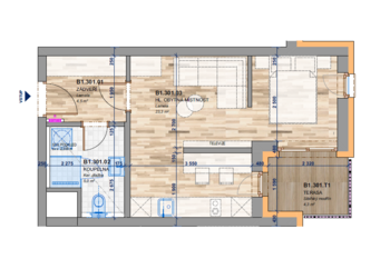 Pronájem bytu 1+kk v osobním vlastnictví 33 m², Zlín