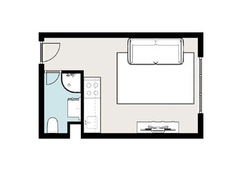 Prodej bytu 1+kk v osobním vlastnictví 21 m², Ústí nad Labem