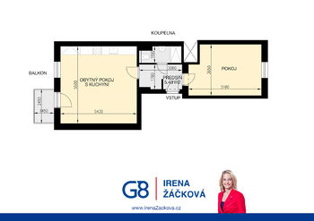 Pronájem bytu 2+kk v osobním vlastnictví 59 m², Praha 6 - Břevnov