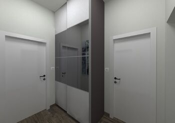 VIZUALIZACE - chodba - Prodej bytu 2+kk v družstevním vlastnictví 35 m², Praha 8 - Karlín