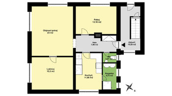 Pronájem bytu 3+1 v osobním vlastnictví 88 m², Praha 5 - Radotín